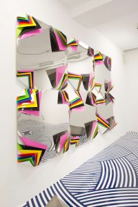 jim lambie metal box hyacinth orchid 2 2013 250 x 375 x 23cm